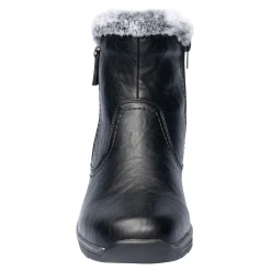 Damen Die moderne Hausfrau Kuschel-Stiefelette mit Leder „Mona“