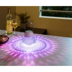 Die moderne Hausfrau LED-Akku-Outdoor-Tischlampe