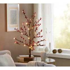 Die moderne Hausfrau LED-Baum „Vereiste Beeren“
