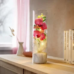 Die moderne Hausfrau LED-Deko „Orchidee im Glas“