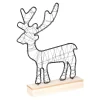Die moderne Hausfrau LED-Dekofigur "Rentier" mit Standfuß