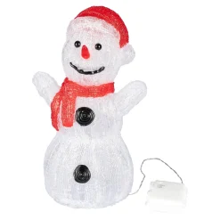 Die moderne Hausfrau LED-Dekofigur "Schneemann" groß