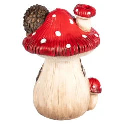 Die moderne Hausfrau LED-Dekofigur-Pilzhaus Igel