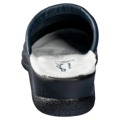 Damen Die moderne Hausfrau Leder-Pantolette für Herren blau