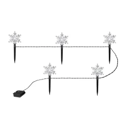 Die moderne Hausfrau LED-Gartenstecker "Schneeflocken"