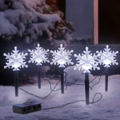 Die moderne Hausfrau LED-Gartenstecker "Schneeflocken"