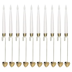 Die moderne Hausfrau LED-Hängekerzen, 10 Stück Herz