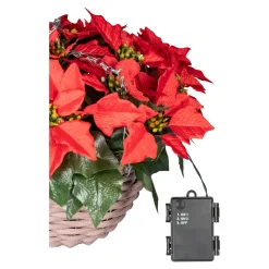 Die moderne Hausfrau LED-Hängekorb „Weihnachtsstern“