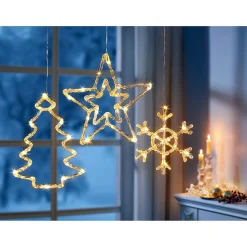 Die moderne Hausfrau LED-Hänger, 1 Stück Schneeflocke