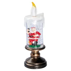 Die moderne Hausfrau LED-Kerze "Glitter" Santa