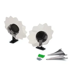 Die moderne Hausfrau LED-Solarleuchte "Lotusblüte", 2 Stück