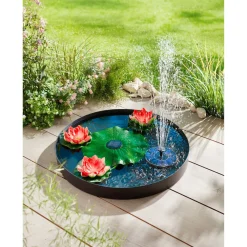 Die moderne Hausfrau LED-Solar-Seerose