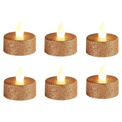 Die moderne Hausfrau LED-Teelichter "Gold", 4 Stück+ 2 Stück Gratis