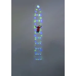 Die moderne Hausfrau LED-Weihnachtsleiter „Weihnachtsmann“