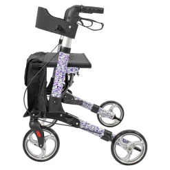 Die moderne Hausfrau Leichtgewicht-Rollator Premium, Aluminium, mit Rückengurt und Tasche - AT51006 Sonderedition