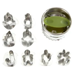 Die moderne Hausfrau Linzer-Ausstecher "8 in 1", 9-teilig