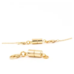 Damen Die moderne Hausfrau Magnet-Kettenverschluss, 2 Stück gold