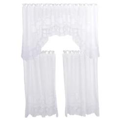 Die moderne Hausfrau M-Bogen Gardine „Früchte“, 3-teilig