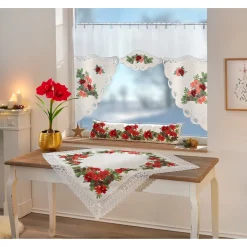 Die moderne Hausfrau M-Bogen-Gardine „Amaryllis“