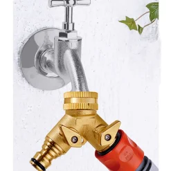 Die moderne Hausfrau Mehrfachanschluss für Wasserhahn 2 Zapfstellen