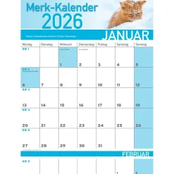 Die moderne Hausfrau Merkkalender 2026 „Katzenbabies“