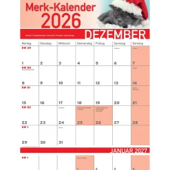 Die moderne Hausfrau Merkkalender 2026 „Katzenbabies“
