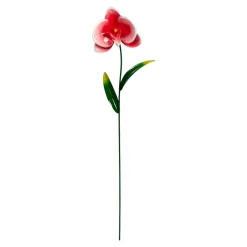 Die moderne Hausfrau Metall-Gartenstecker "Orchidee" rot