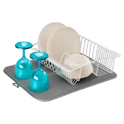 Die moderne Hausfrau Microfaser Abtropfmatte "Softex" grau