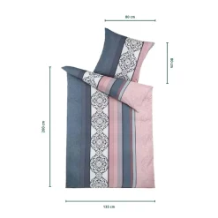 Die moderne Hausfrau Mikrofaser Bettwäsche High Class, 2-teilig, 135x200 cm Lisia