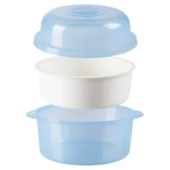 Die moderne Hausfrau Mikrowellen-Kartoffelgarer "Maxi", 3-teilig blau