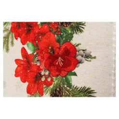 Die moderne Hausfrau Mitteldecke „Amaryllis“, 85x85 cm