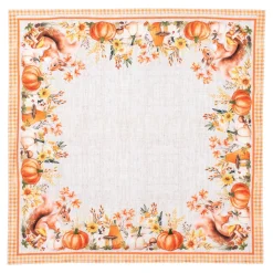 Die moderne Hausfrau Mitteldecke „Eichhörnchen Eddi“, 85x85 cm