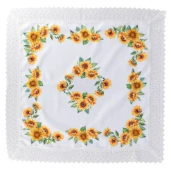 Die moderne Hausfrau Mitteldecke "Sonnenblume", 85x85 cm