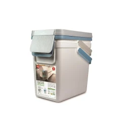 Die moderne Hausfrau Müllbehälter, 2er Set, je 25 l, stapelbar weiß