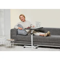 Die moderne Hausfrau Mobiler Beistelltisch weiß