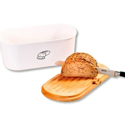Die moderne Hausfrau Motiv-Brotbox weiß