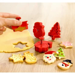 Die moderne Hausfrau Motiv-Plätzchenausstecher "3D", 4 Stück