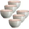Die moderne Hausfrau Müslischalen-Set, Steingut LUMACA Grau