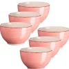 Die moderne Hausfrau Müslischalen-Set, Steingut LUMACA Koralle