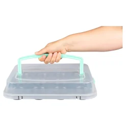 Die moderne Hausfrau Muffin-Backblech mit Transporthaube