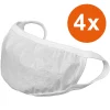 Die moderne Hausfrau Mund- und Nasenmaske, PO, 4er Pack weiß