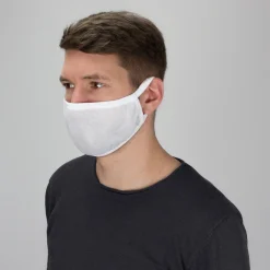 Die moderne Hausfrau Mund- und Nasenmaske, PO, 4er Pack weiß