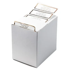 Die moderne Hausfrau Namensaufkleber "Schrifttyp B" gold