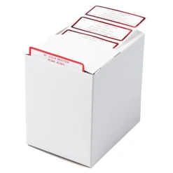 Die moderne Hausfrau Namensaufkleber "Schrifttyp B" rot