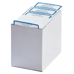 Die moderne Hausfrau Namensaufkleber "Schrifttyp A" blau