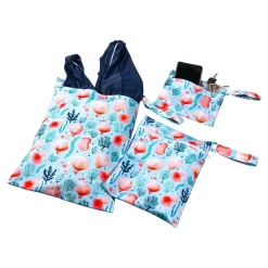 Damen Die moderne Hausfrau Nassbeutel-Set "Muschel", 3-teilig