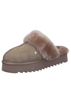 Damen Die moderne Hausfrau NERPIO HOME Hausschuhe braun