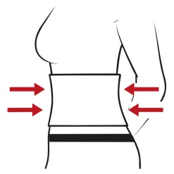 Die moderne Hausfrau Nierenwärmer mit Stützfunktion Stark