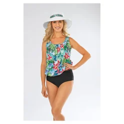 Damen Die moderne Hausfrau Oversize-Tankini-Oberteil 