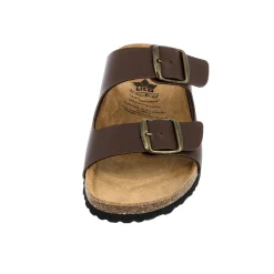 Damen Die moderne Hausfrau Pantolette Bioline Man braun